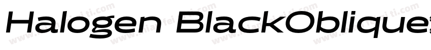 Halogen BlackOblique字体下载字体转换